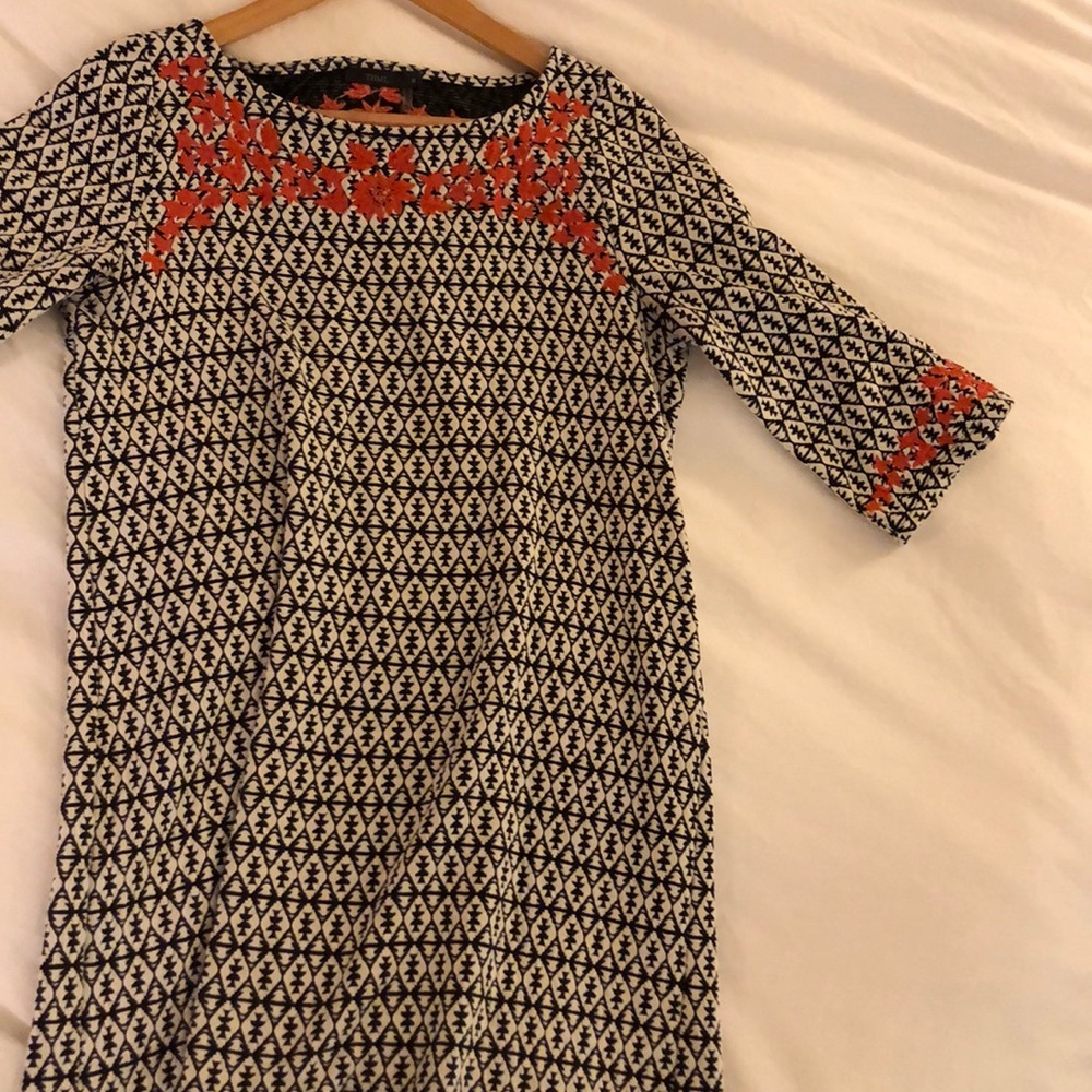 Thick warm patterned dress